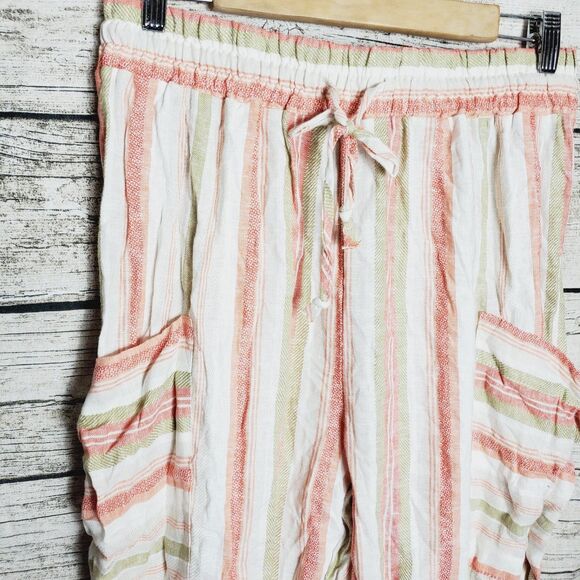 Indigo Rein Womens Cargo Pull On Jogger Pants Hi-Rise Size Large - Picture 2 of 8